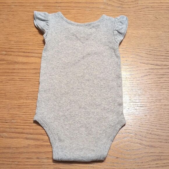 Carter's 9 Month Baby Short Sleeve Onesies Black White Gold - Picture 2 of 13